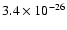 $3.4\times 10^{-26}$