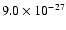 $9.0\times 10^{-27}$
