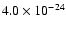 $4.0\times 10^{-24}$