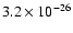$3.2\times 10^{-26}$