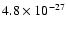 $4.8\times 10^{-27}$