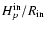 $H_{p}^{\rm in}/R_{\rm in}$