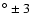 $^{\circ} \pm 3$