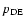 $p_{\rm DE}$