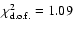 $\chi^2_{{\rm d.o.f.}}=1.09$