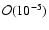 $\mathcal{O}(10^{-5})$
