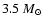$3.5~M_\odot$