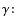 $\gamma\!:$