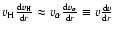 ${{v}}_{{\rm H}}\frac{{\rm d}{{v}}_{{\rm H}}}{{\rm d}r}\approx{{v}}_{\alpha}\frac{{\rm d}{{v}}_{\alpha}}{{\rm d}r}
\equiv{v}\frac{{\rm d}{v}}{{\rm d}r}$