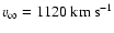 $v_\infty=1120~{\rm km}~{\rm s}^{-1}$