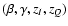 $(\beta, \gamma, z_I, z_Q)$