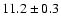$11.2 \pm 0.3$