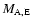 $M_{\rm A,E}$