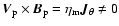 ${\vec V}_{\rm p} \times
\vec{B}_{\rm p}= \eta_{\rm m} \vec{J}_\theta\neq 0$