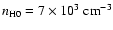 $n_{\rm H0}=7\times 10^3~{\rm cm}^{-3}$