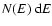 $N(E)~{\rm d}E$