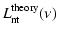 $\displaystyle L_{\rm nt}^{\rm theory}(\nu )$