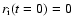 $r_{\rm i}(t=0)=0$