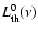 $L_{\rm th}^0(\nu )$