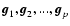 ${\vec g}_1, {\vec g}_2, ...,
{\vec g}_p$