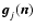 ${\vec g}_j({\vec n})$
