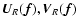 ${\vec U}_R({\vec f}),{\vec V}_R({\vec f})$