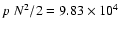 $p~N^2/2=9.83\times10^4$