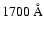 $1700~\AA$