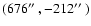 $(676\hbox {$^{\prime \prime }$ },-212\hbox {$^{\prime \prime }$ })$