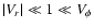 $\vert V_r\vert\ll 1\ll V_\phi$