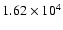 $1.62\times 10^4$