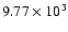 $9.77\times 10^3$