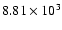 $8.81\times 10^3$