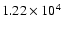 $1.22\times 10^4$
