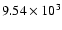 $9.54\times 10^3$
