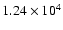 $1.24\times 10^4$