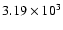 $3.19\times 10^3$