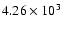 $4.26\times 10^3$
