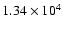 $1.34\times 10^4$