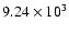 $9.24\times 10^3$