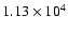 $1.13\times 10^4$