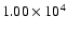 $1.00\times 10^4$