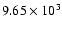 $9.65\times 10^3$