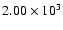 $2.00\times 10^3$