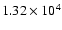 $1.32\times 10^4$