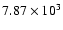 $7.87\times 10^3$