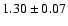 $1.30\pm 0.07$
