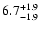 $\rm 6.7^{+1.9}_{-1.9}$