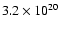 $3.2\times10^{20}$