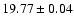 $19.77\pm0.04$